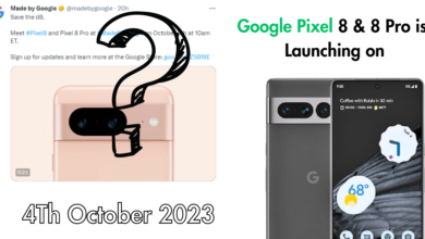 Google Pixel 8 & 8 Pro is Launching on 4Th October 2023